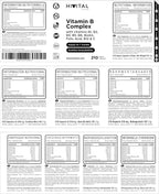 Vitamina B Complex. 210 Cápsulas Veganas Para 7 Meses De Tratamiento. Complejo Vitaminas B Con B1, B2, B3, B5, B6, B12, Biotina, Ácido Fólico Y Vitamina C. Fabricado En España Por HIVITAL