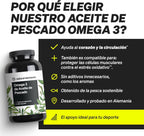 Omega 3 2000Mg Por Dosis Diaria – 365 Cápsulas De Omega-3 – Máxima Concentración De DHA 240Mg Y EPA 360Mg – Probada En Laboratorio Y Fabricada En Alemania